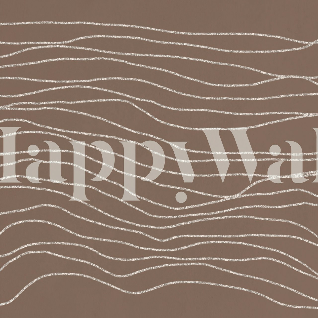 Minimal Chalk Lines on Brown papel pintado