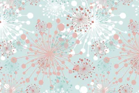 Dandelions mint blue blush papel pintado