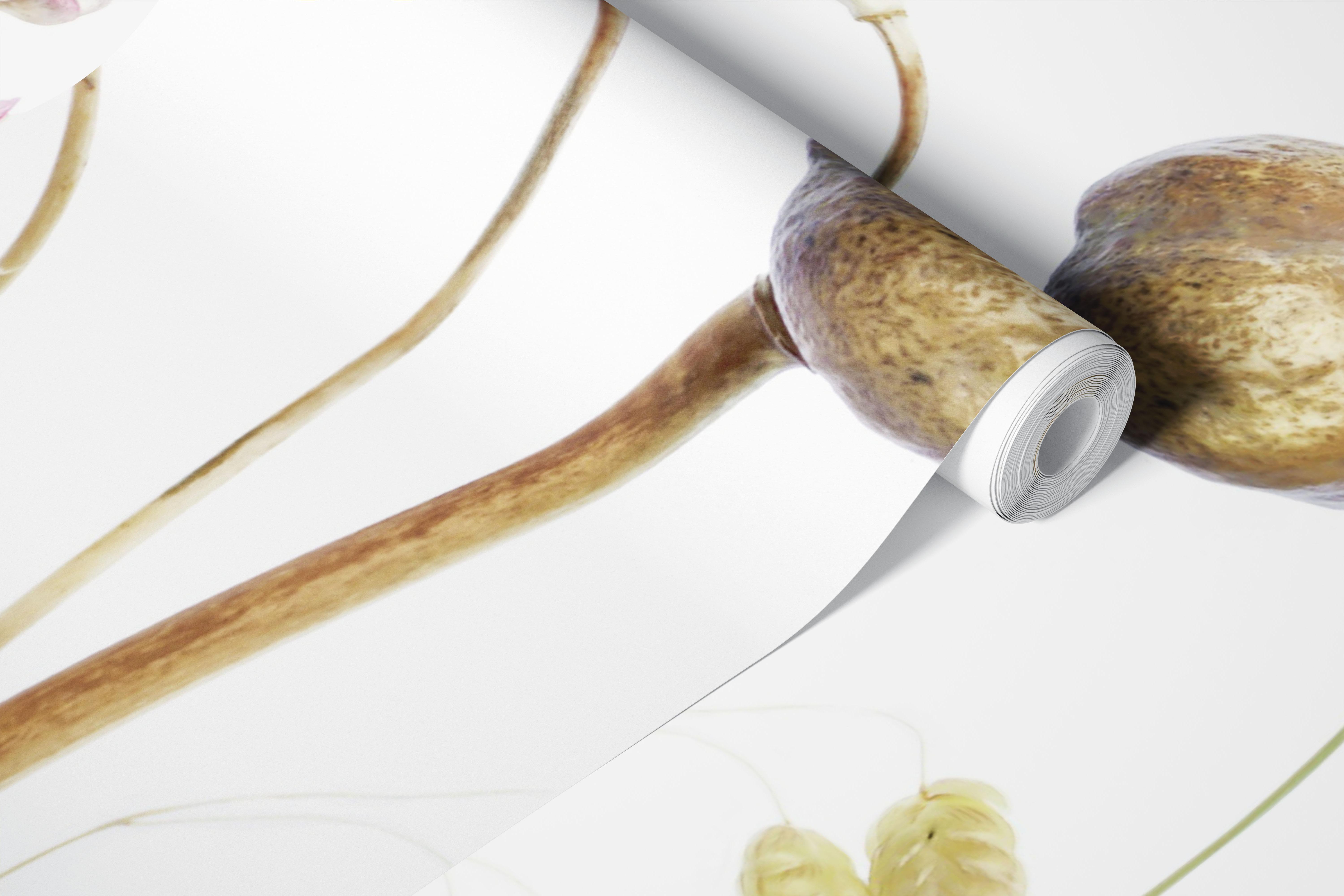 Botanisk tapet med delikate Pods