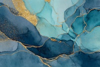 Blue Mermaid Ocean Marble carta da parati