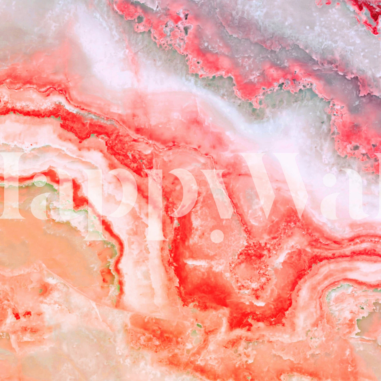 Blush Mermaid Marble tapetdesign i et rom