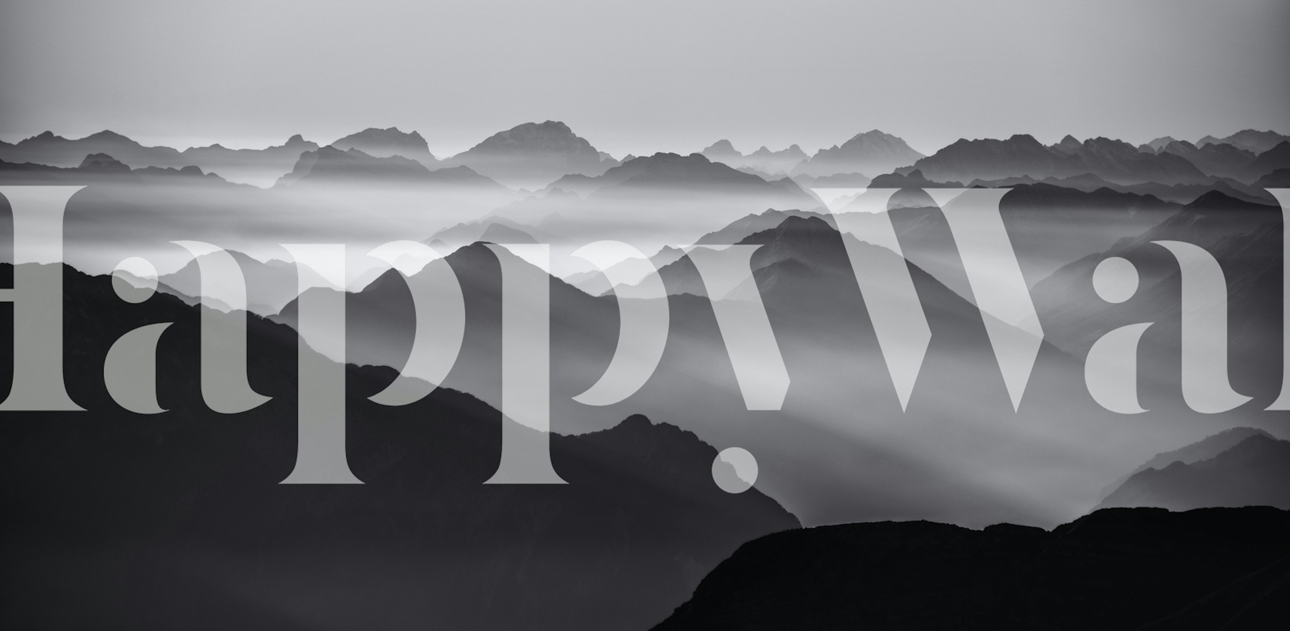 Papier peint Mountain layers dans une pièce