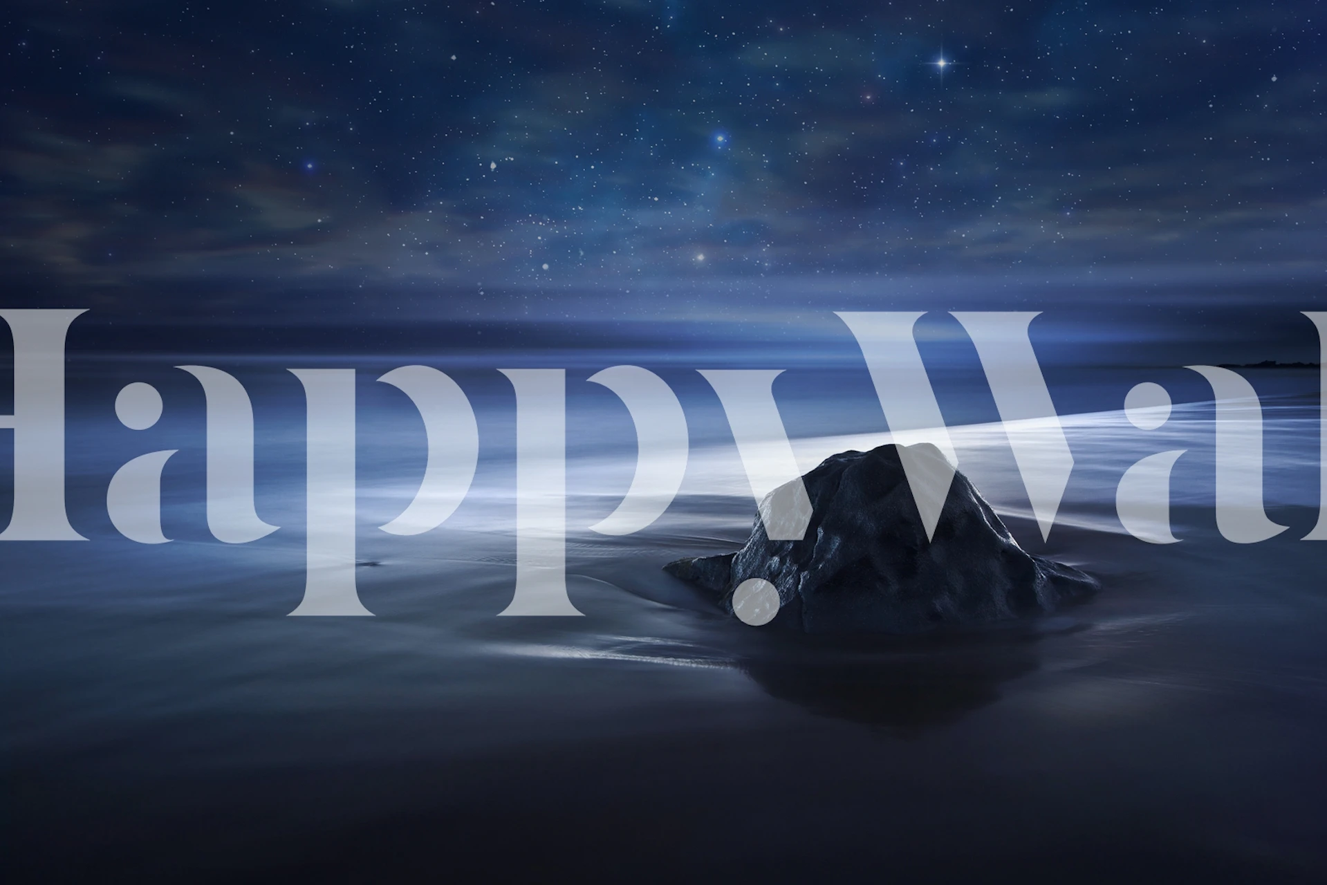 Blue oceanic velvet textured wallpaper