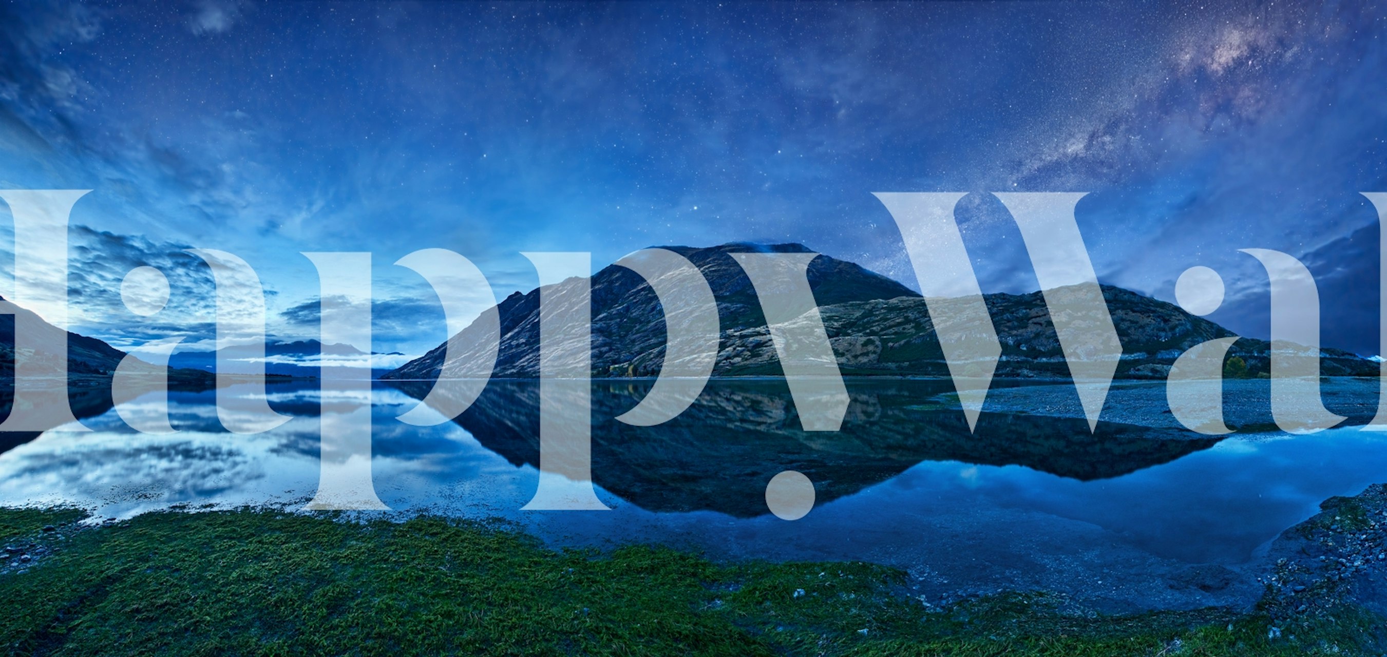 Pozadina Lake Hawea u sobi