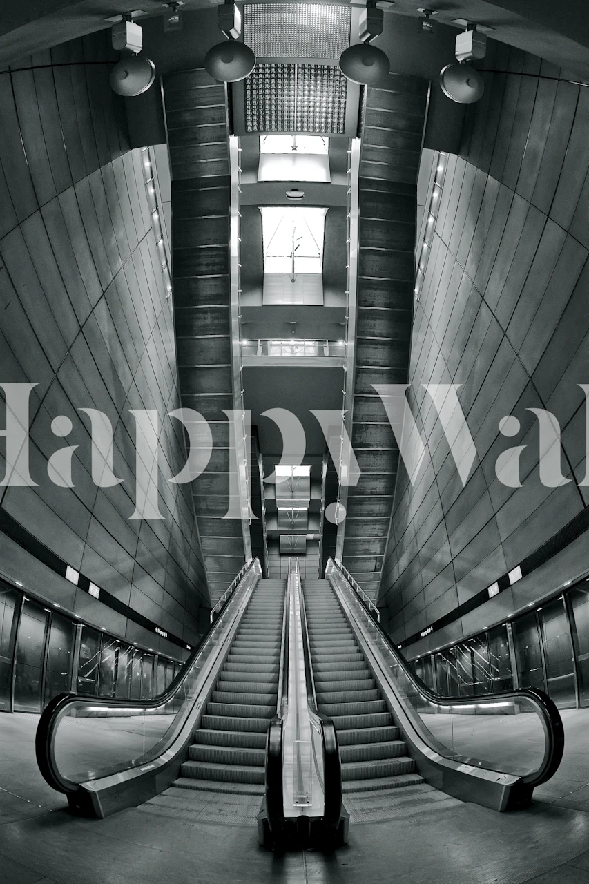 Underground wallpaper design in a stylish room