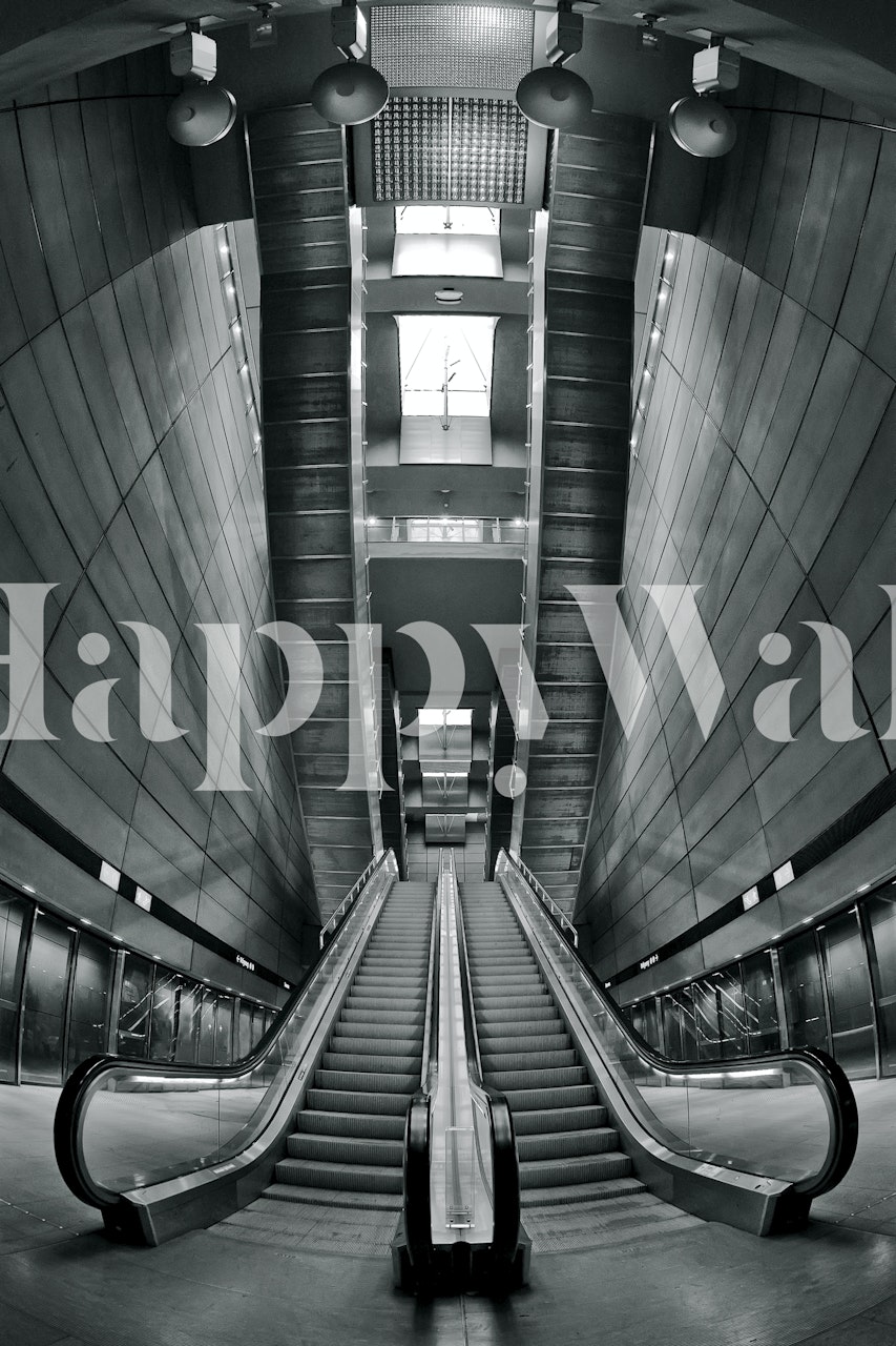 Underground wallpaper design in a stylish room