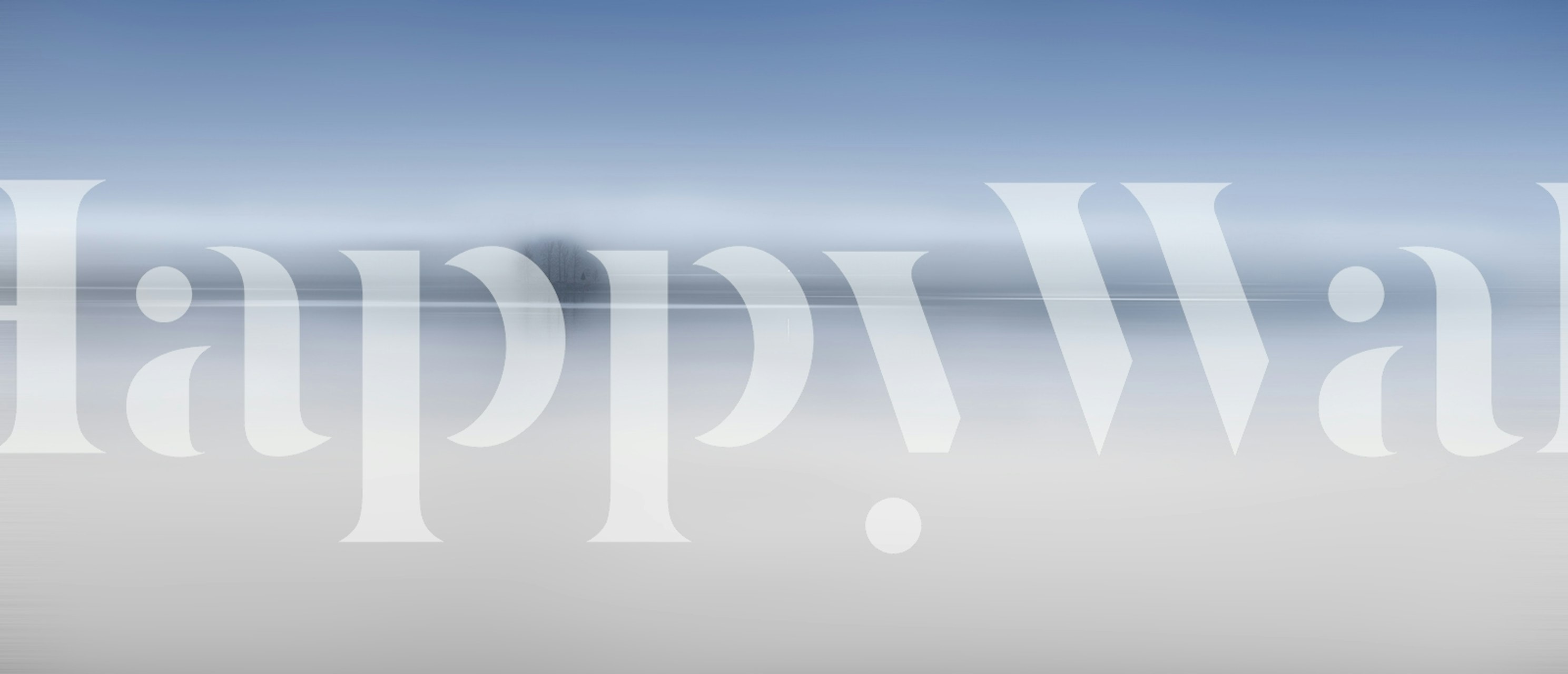 Serene twilight river wallpaper in a room