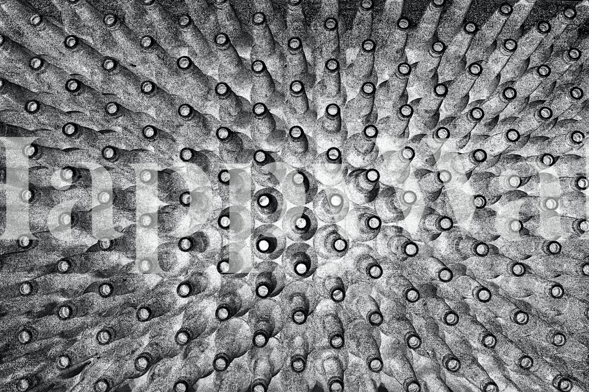 Crowded wallpaper design in a room