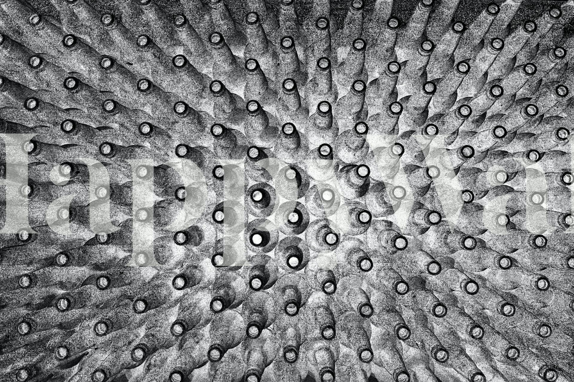 Crowded wallpaper design in a room