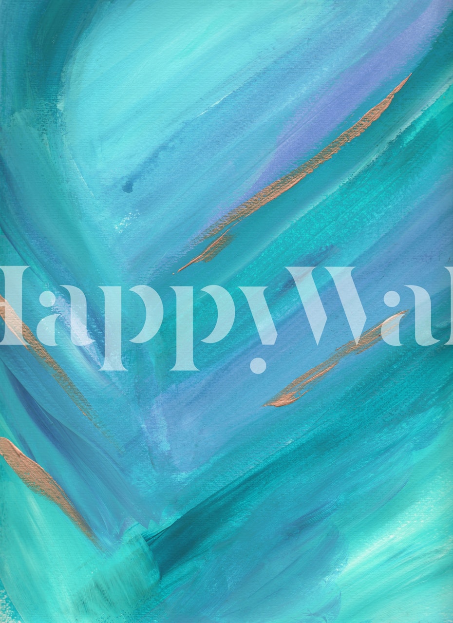 Carta da parati Vintage Celestial Abstract in una stanza