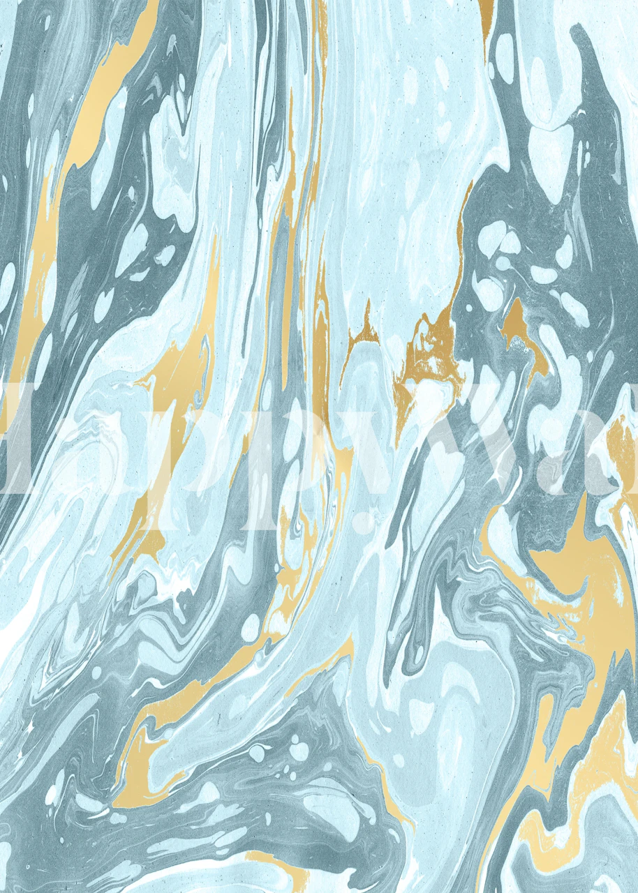 Winter Marble tapettisuunnittelu huoneessa