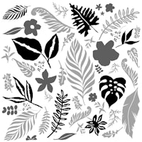 Leaf Big Black tapete