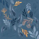 Leaf Line Blue
