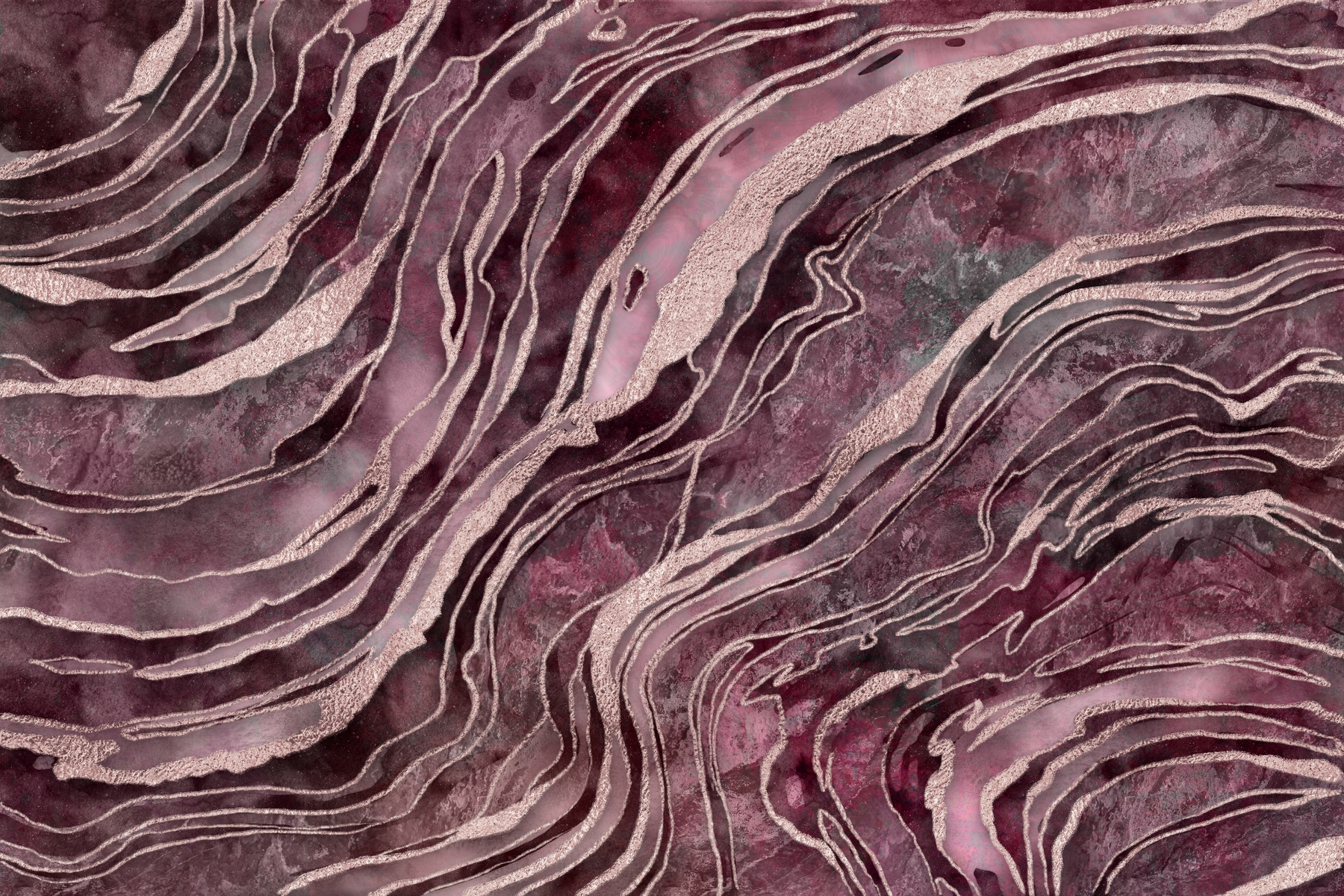 Buy Rose Gold Burgundy Marble wallpaper - Free shipping