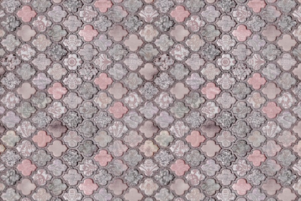 Vintage  Moroccan Tiles Pink