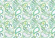 Paisley green white blue S