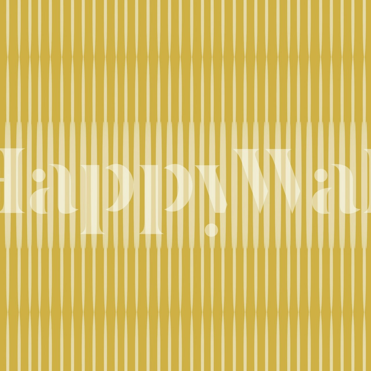 Vertical stripes in mustard and yellow shades wallpaper