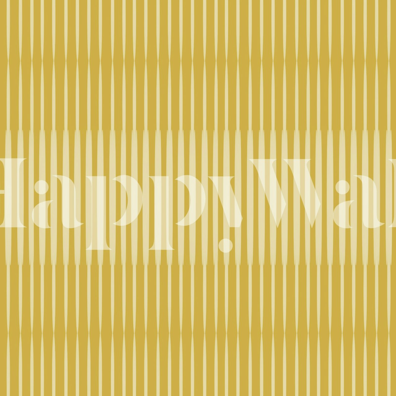 Vertical stripes in mustard and yellow shades wallpaper