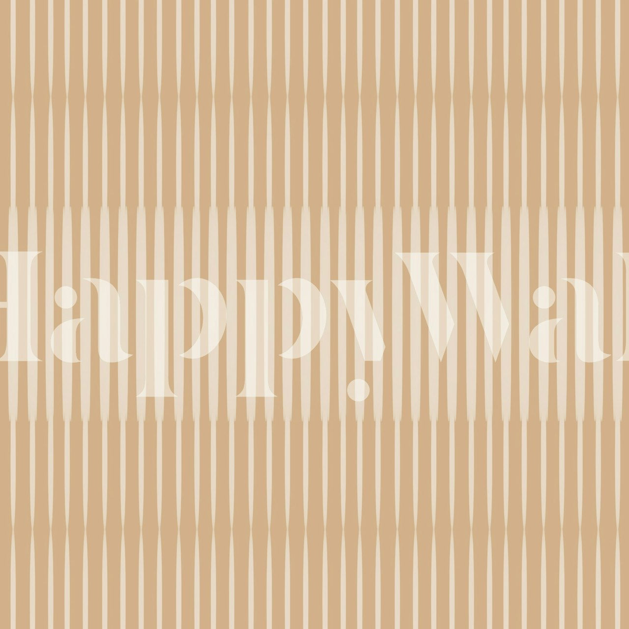 Japan Minimalist Warm Beige wallpaper in a room