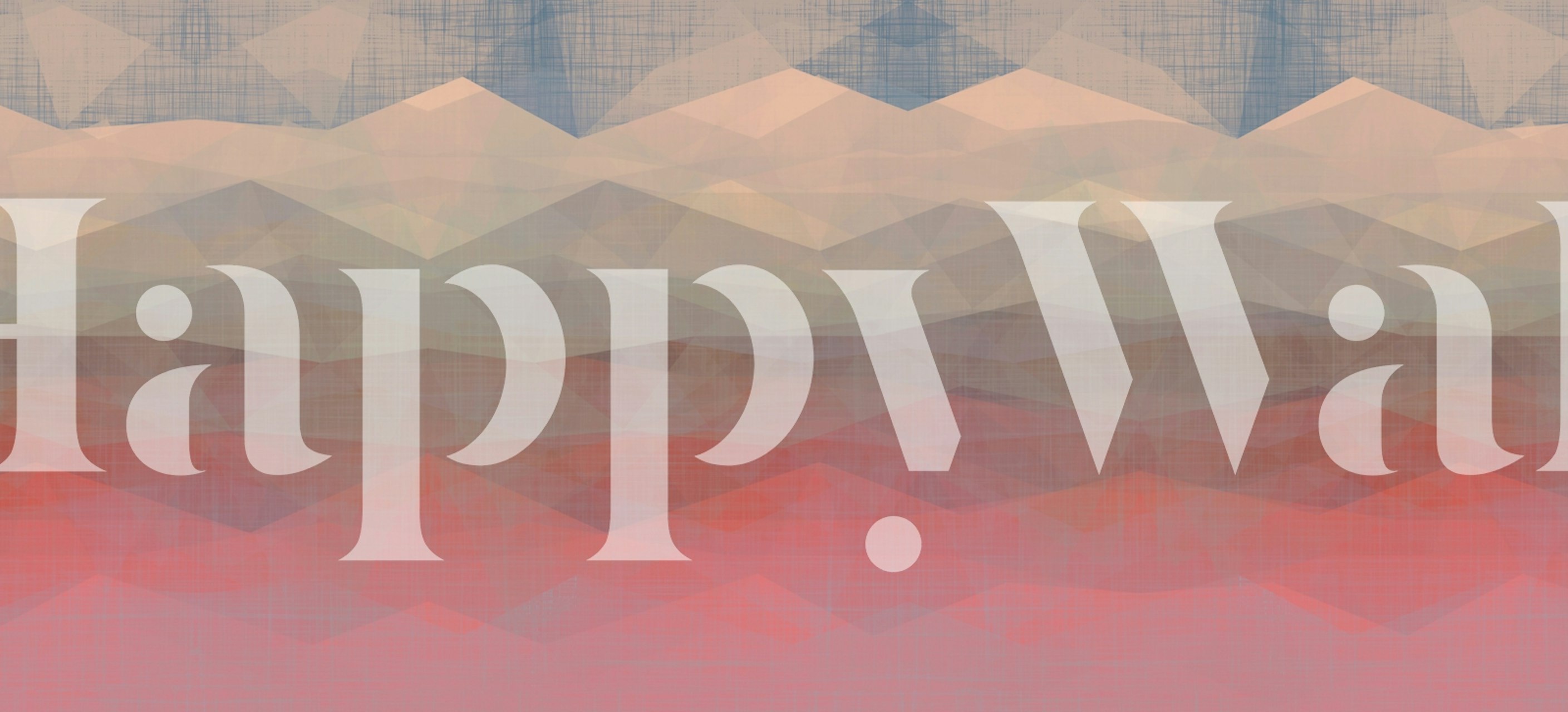 Papel de parede Pastel Mountains em um quarto