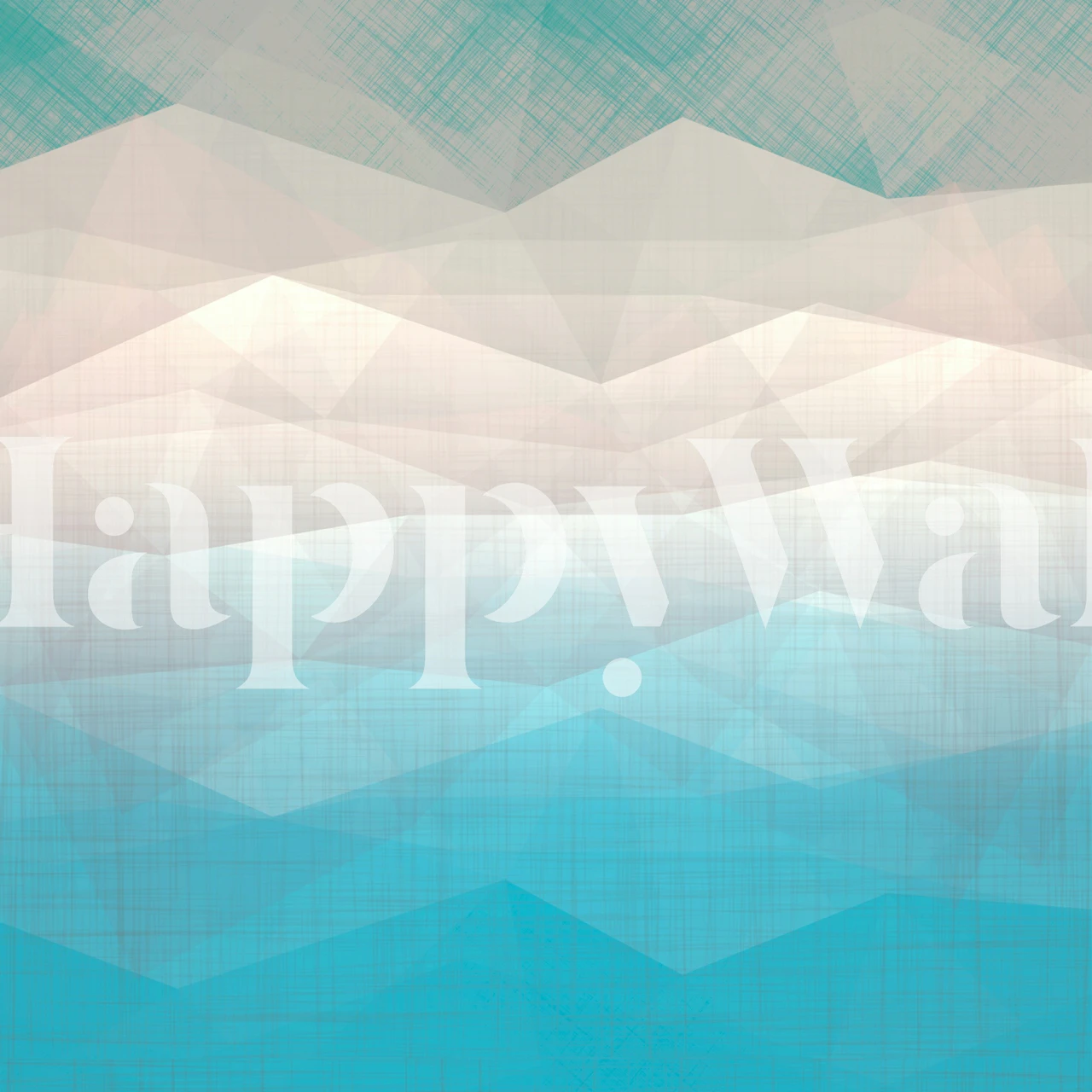 Geometric shapes in gradient blue and white wallpaper