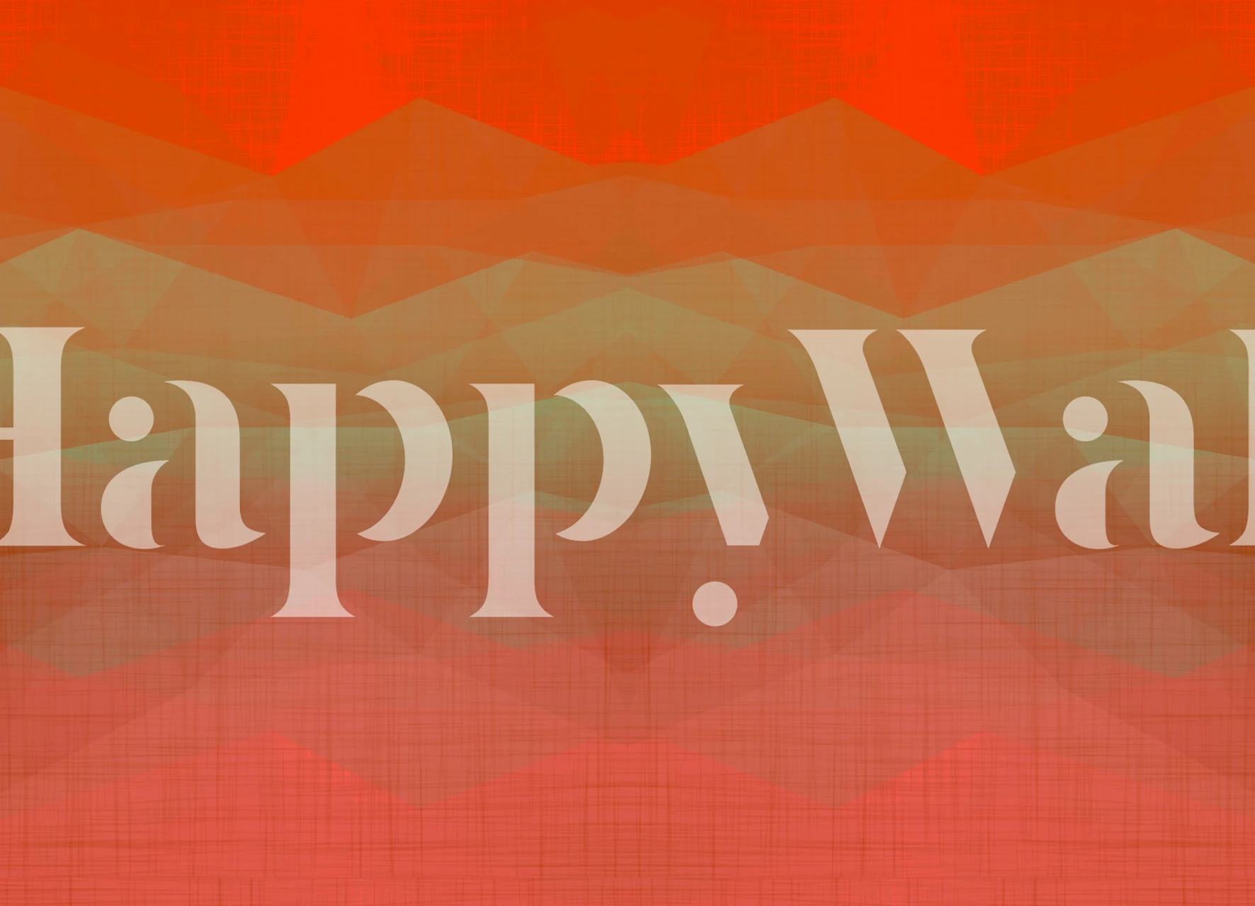 Orange gradient geometric wallpaper with soft angles