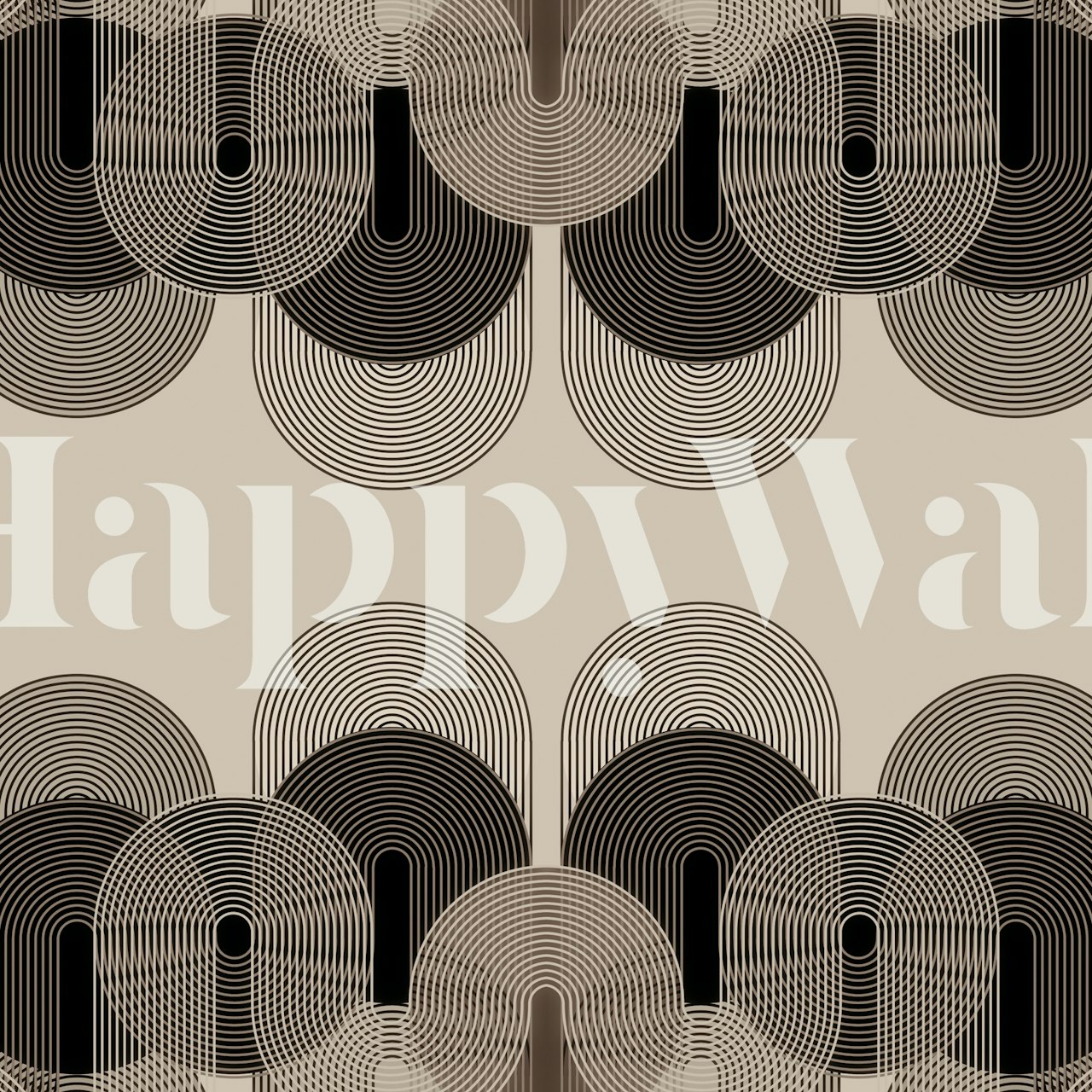 True Seventies Arches wallpaper in a room