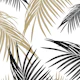 Gold Black Palm Leaves Dream 1