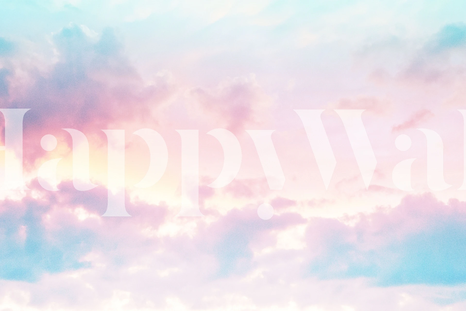 Colorful pastel clouds wallpaper in pink, blue, and purple.