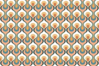 Retro Mood Pastel Multicolor carta da parati