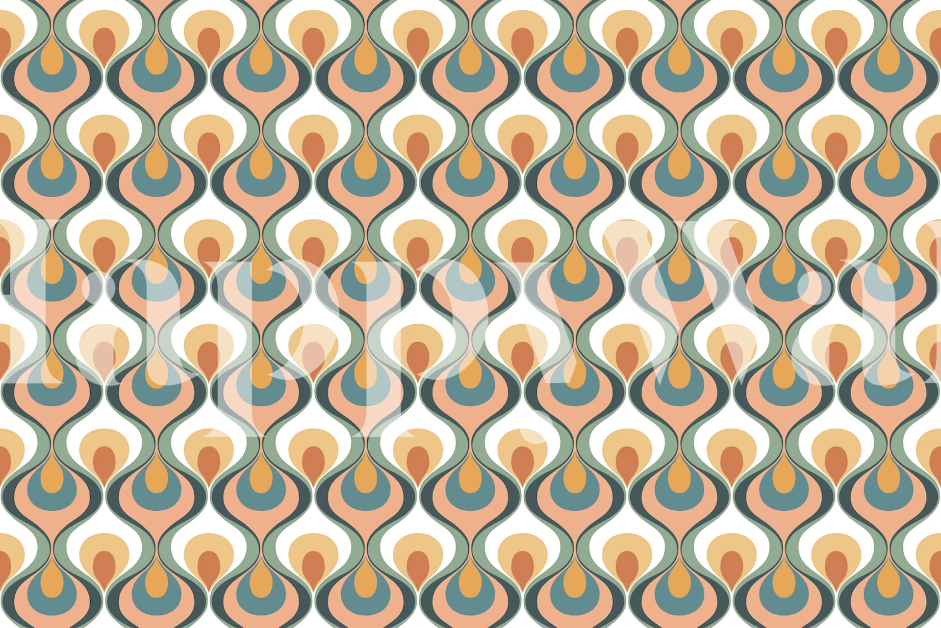 Retro Mood Pastel Multicolor wallpaper pattern