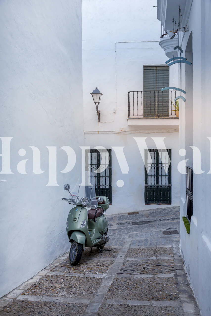 Tapeta Retro motor scooter u sobi