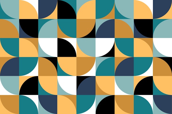 Retro Mod Squares 12