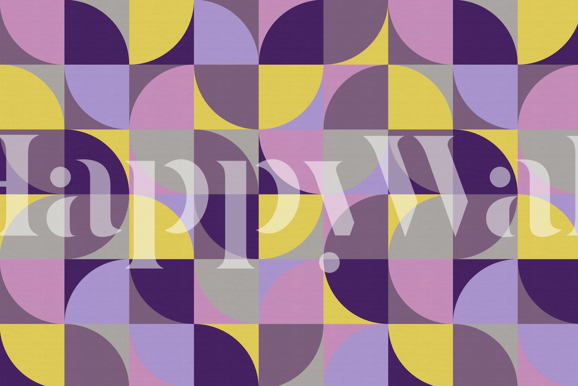 Retro Mod Squares 20 tapetdesign i et rom