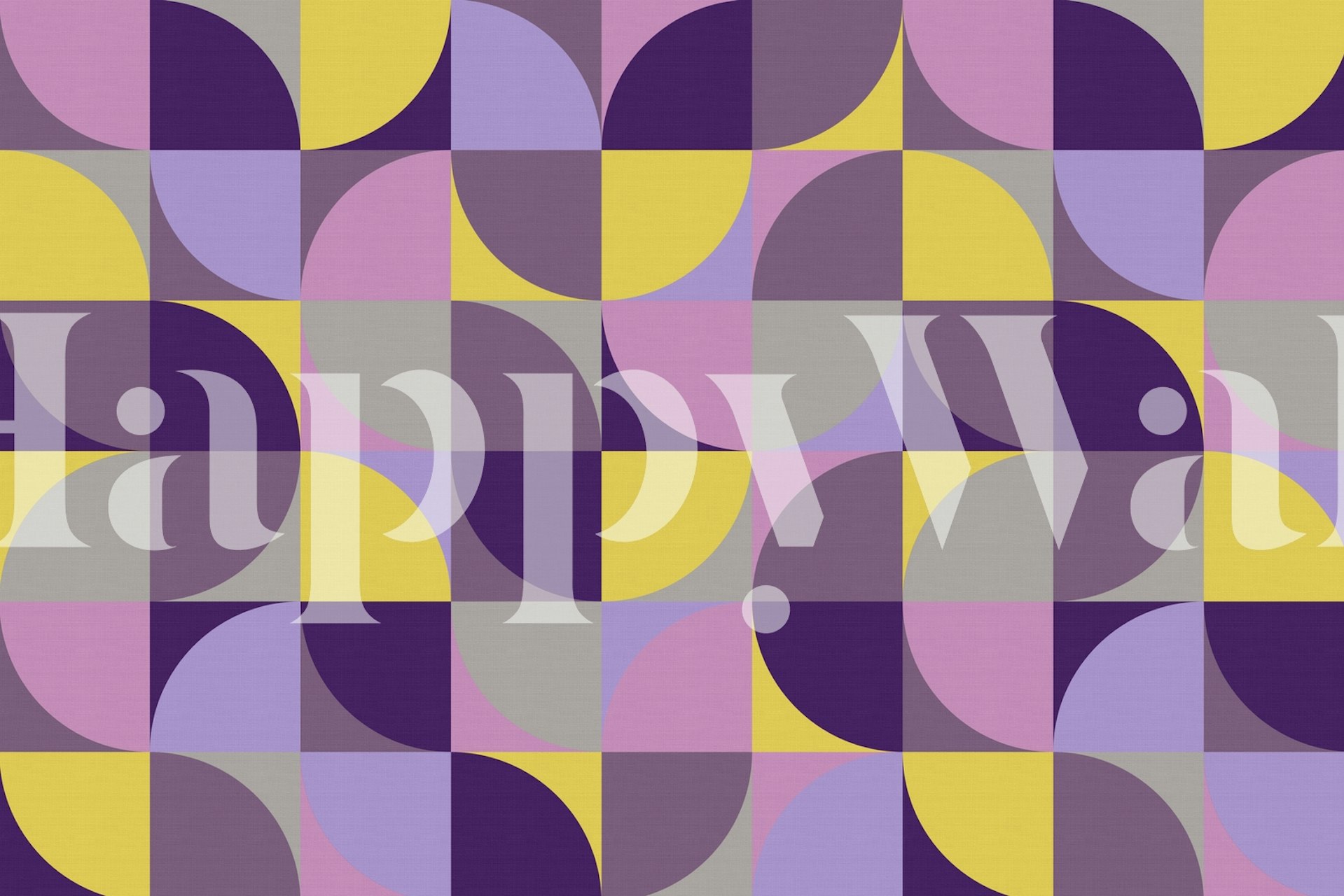 Retro Mod Squares 20 wallpaper design in a room