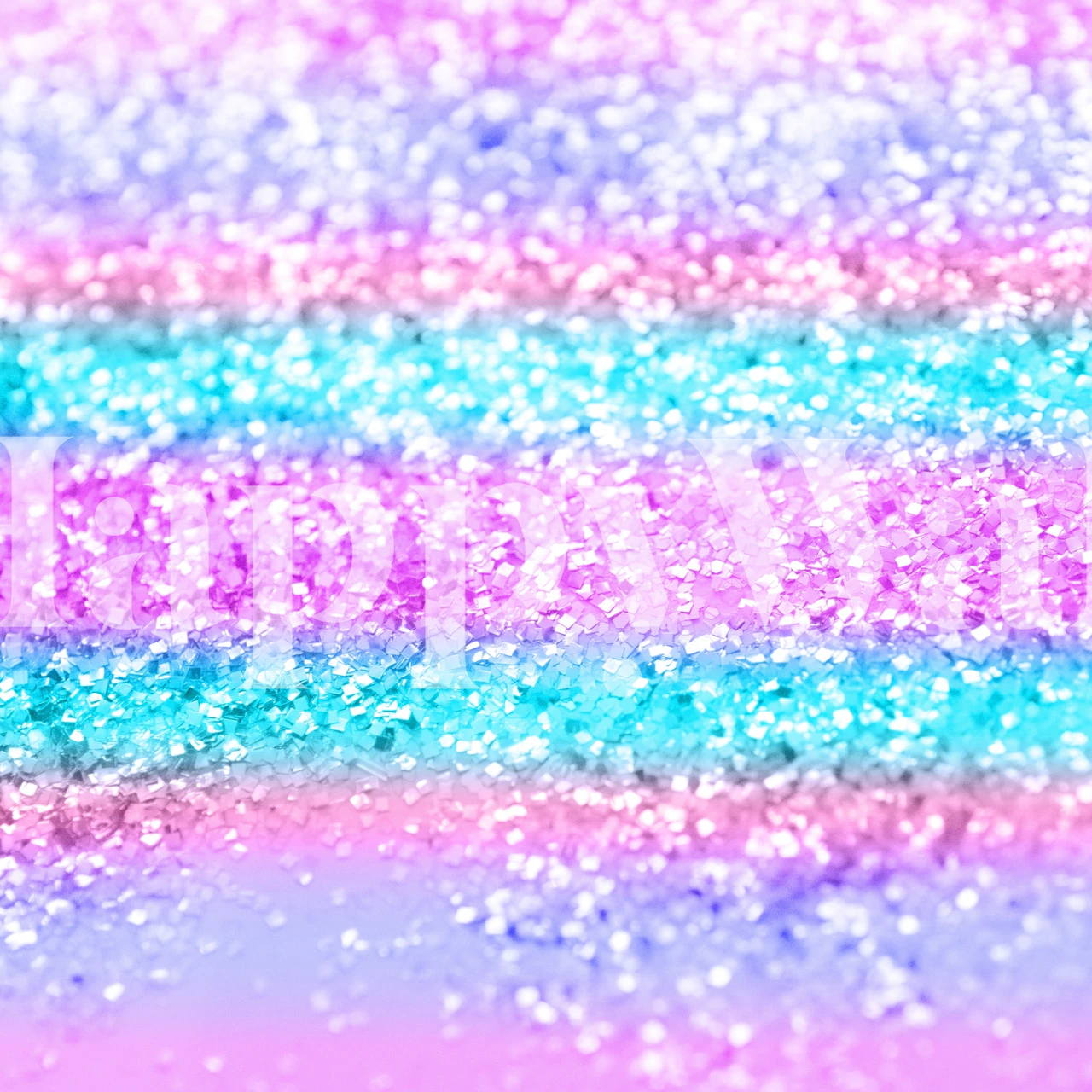 Pink and blue glitter stripes wallpaper