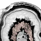 Gray BW Agate Rose Glitter