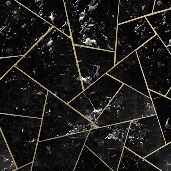 Black Marble Gold Geometric 1