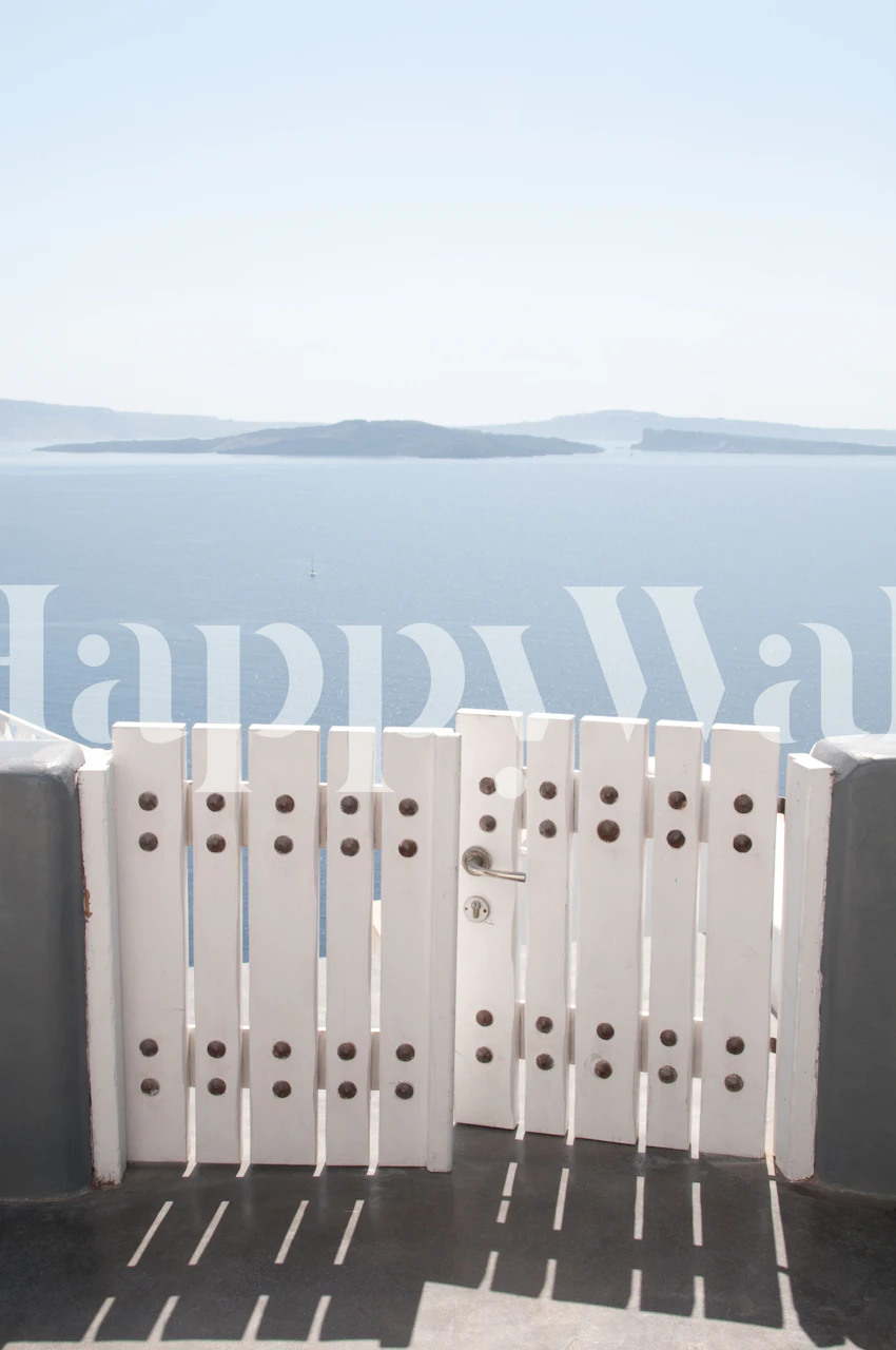 Santorini Oia Bliss 3 wallpaper in a room