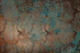 Antique Damask Brown Rust Teal