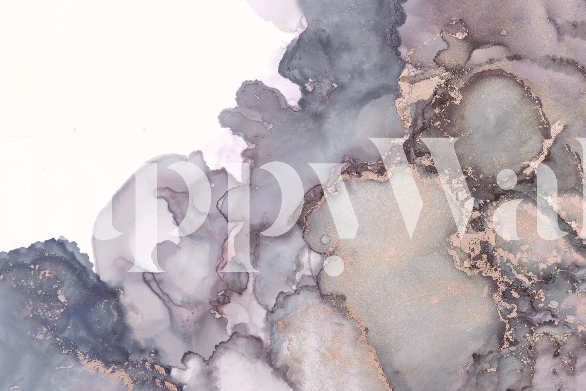 Abstract grey and beige alcohol ink wallpaper