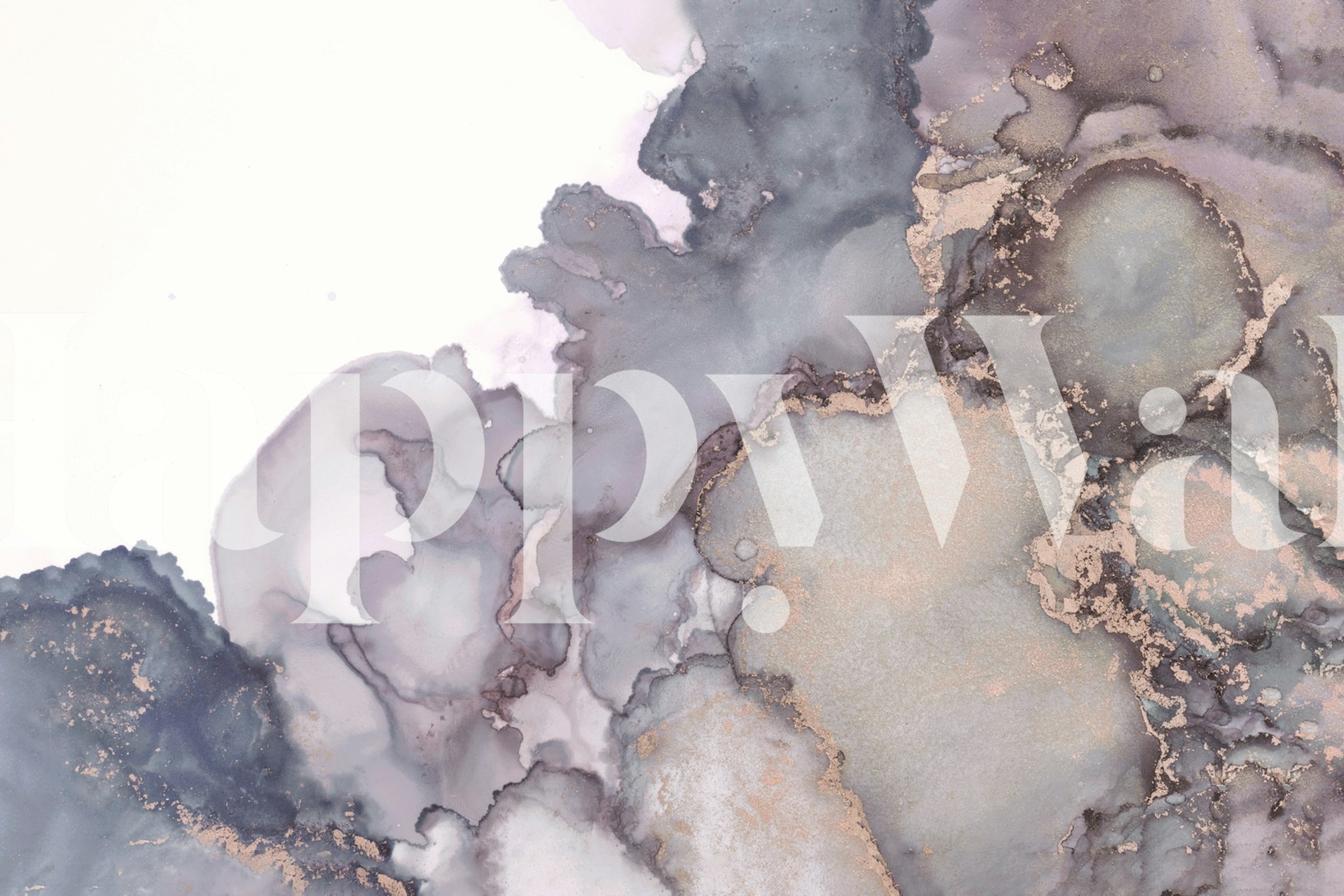 Abstract grey and beige alcohol ink wallpaper