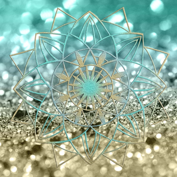 Star Mandala Beach Glitter 4