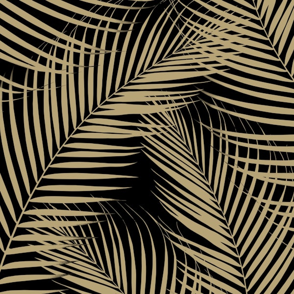 Palm Leaves Gold Cali Vibes 2