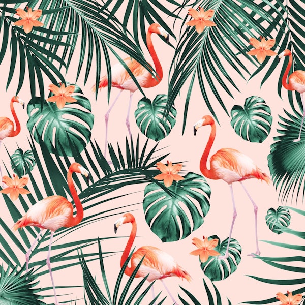 Tropical Flamingo Pattern 2