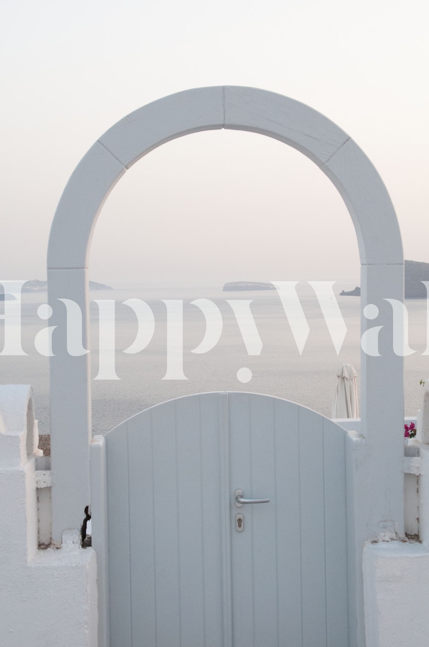 Santorini Oia Gate tapet i et rum