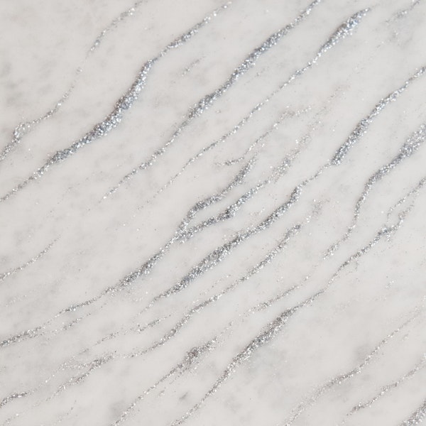 Marble Silver Glitter Glam 1