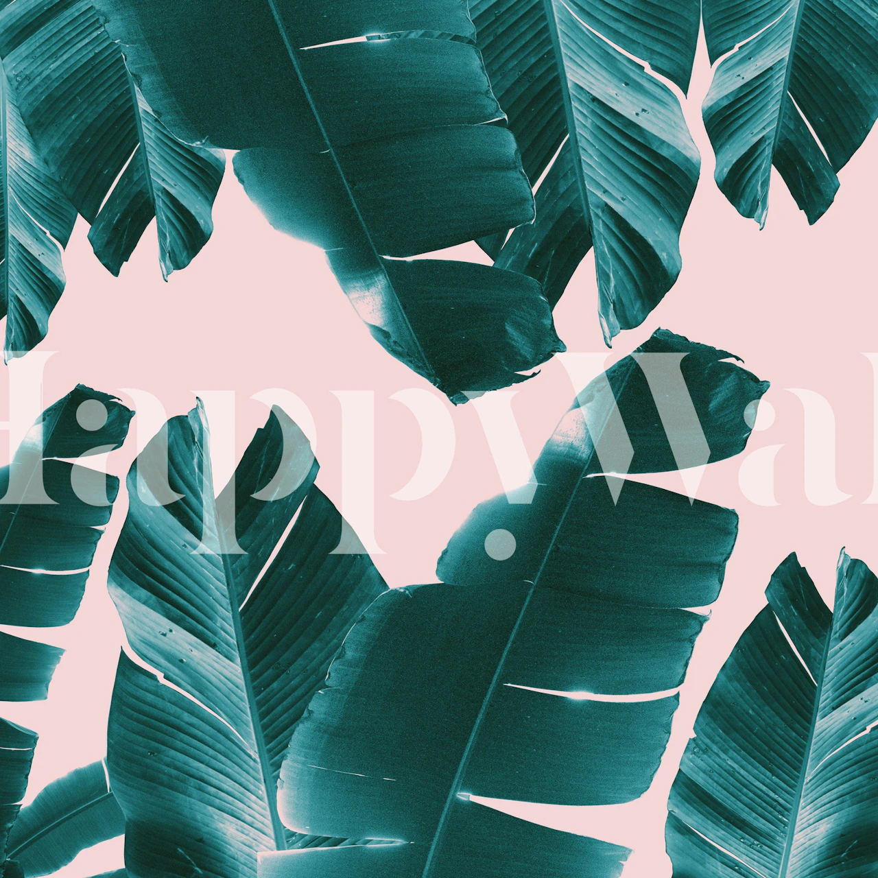 Tropiset Banana Leaves Vibes 1 -seinäpaperi