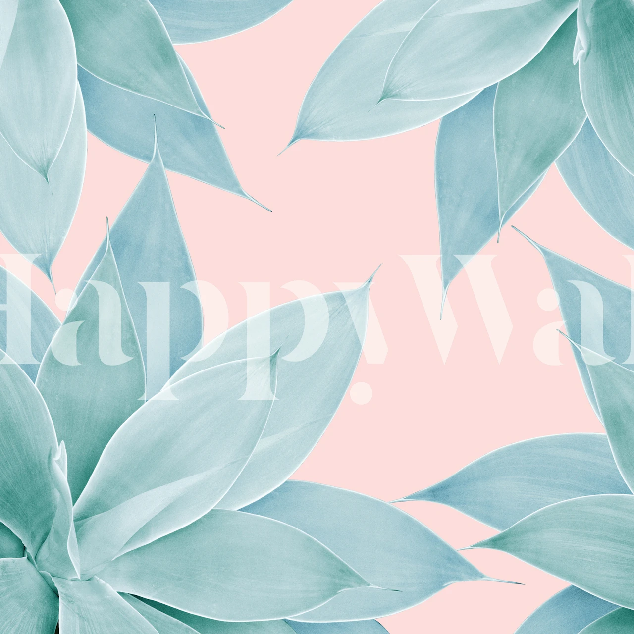 Agave Flower Dream 1 Tapete in einem Raum