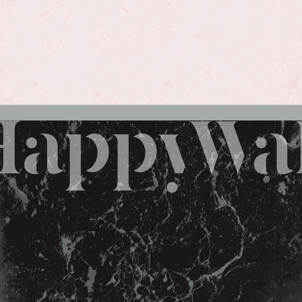 Gray Black Marble Pink tapet i et rom